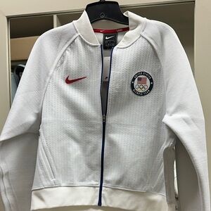 NWT Nike White and Red 2020 Olympic Bomber Jacket